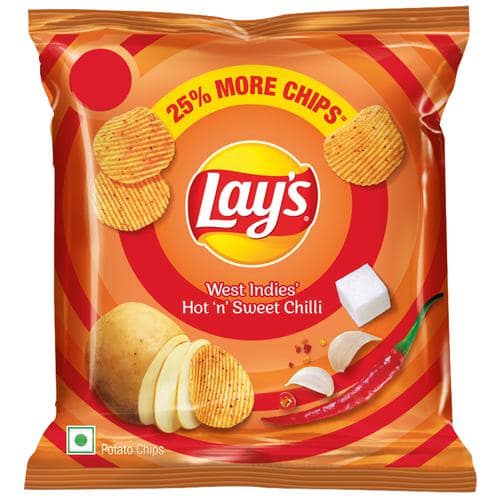 Lays Chips - West Indies Hot N Sweet Chili, 12 g