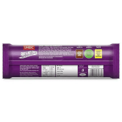 Unibic Snack Bar Fruit & Nut Chocolate, 30 gm view 2