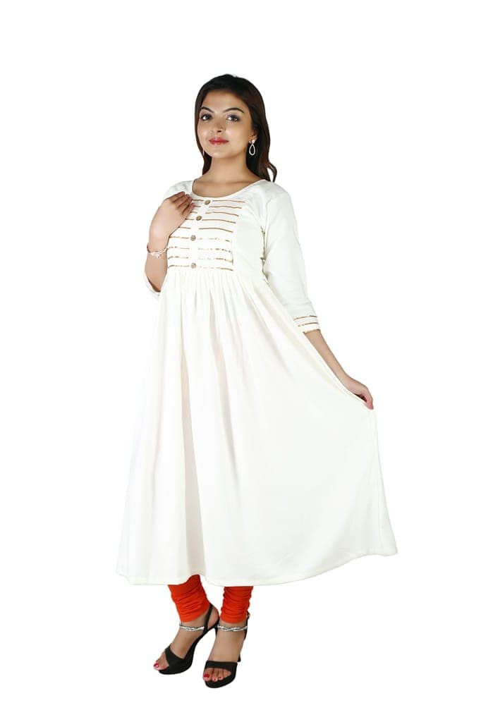 MAHIRA 'S COMFORT Maternity Gown: Stylish Rayon Feeding Kurti for Pregnancy and Breastfeeding view 2