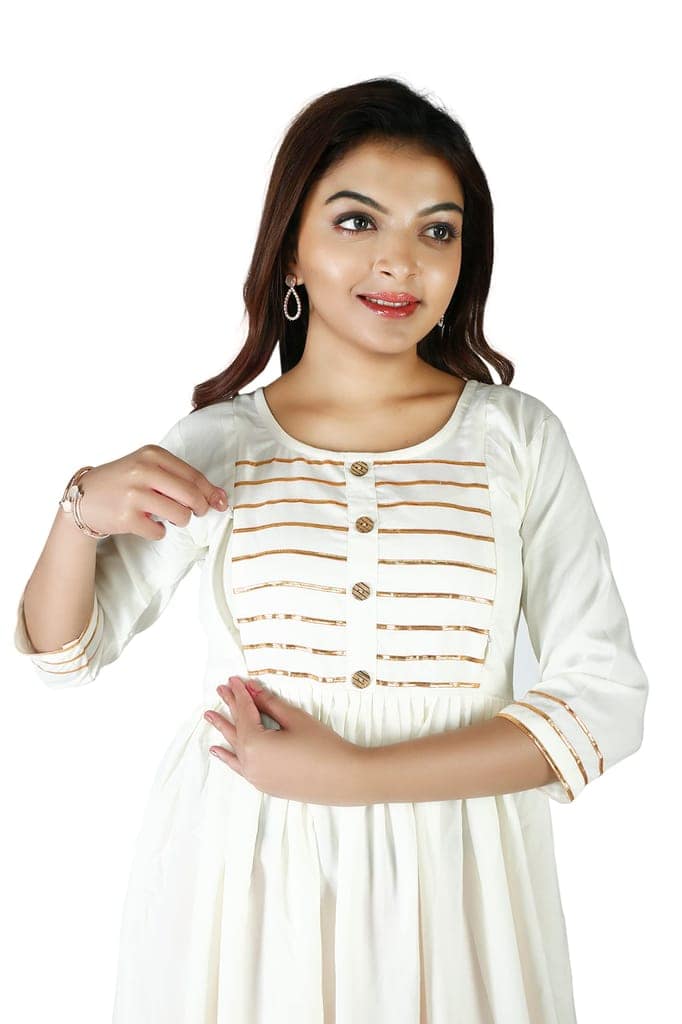MAHIRA 'S COMFORT Maternity Gown: Stylish Rayon Feeding Kurti for Pregnancy and Breastfeeding view 5