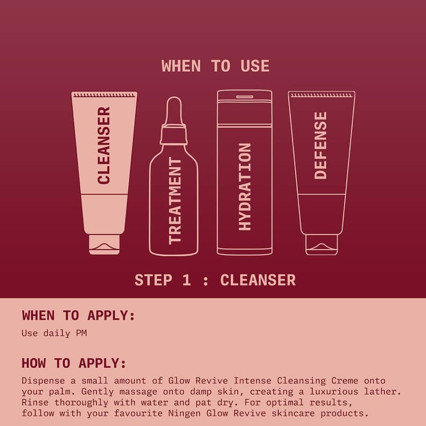 Ningen Glow Revive Intense Cleansing Crème | Skin Brightening & Oil Control Cleansing Cream view 4