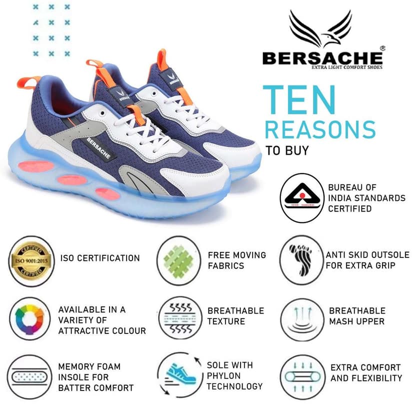 Bersache Premium Sports ,walking,Gym,cricket, Trending Running Shoes For Men's view 7