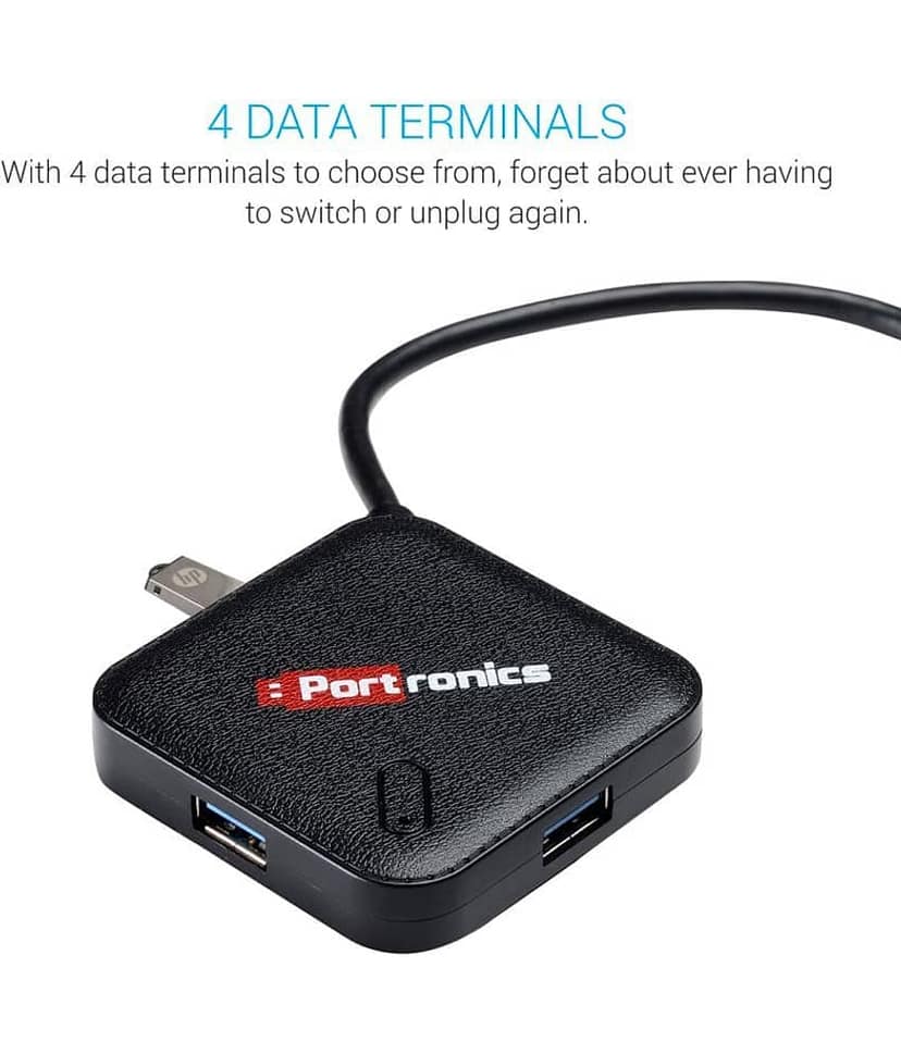 Portronics M Port 34 for MAC:USB port 3.0 Mac ,Silver (POR 696) view 2