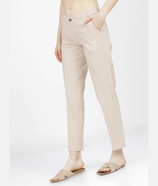 Tokyo Talkies Pack of 1 Cotton Tapered Women's Formal Pants ( Multicolor )