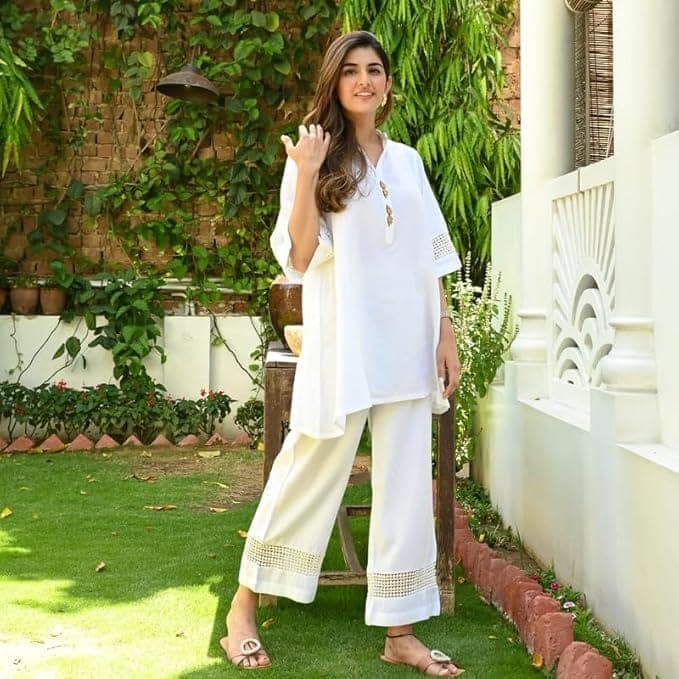 Indian Knots Off-White Co-ord Set view 3