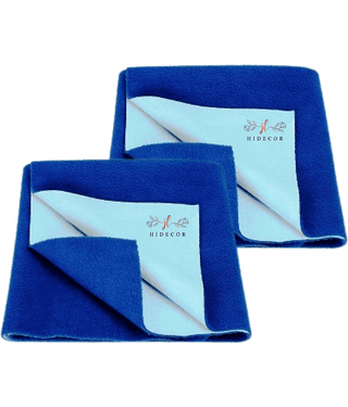 HIDECOR Multi-Colour Laminated Bed Protector Sheet ( Pack of 2 )