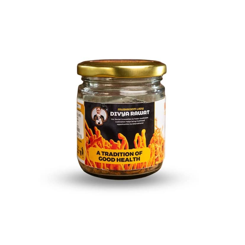 KEEDAJADI Dry Cordyceps militaris mushroom 15 grams by The Mushroom Lady Divya Rawat view 2