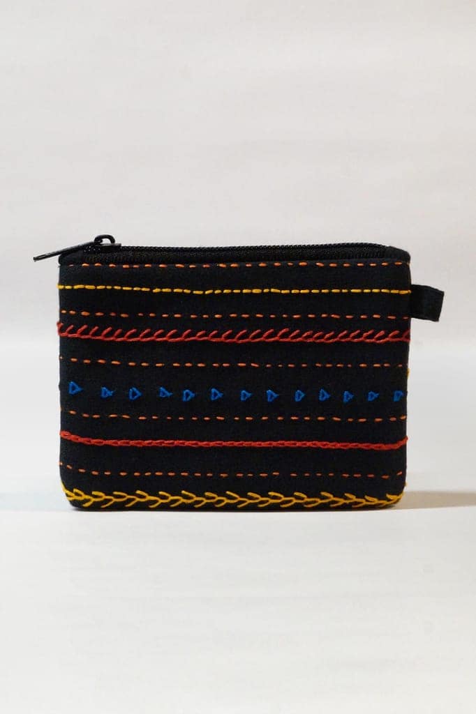 Craft For Change Black Coin Pouch view 3