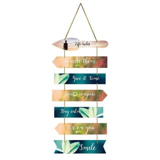 Charmor Life rules Decorative Wall Hanging Decoration for Home | Living Room | Garden | Wall Decoration (WH3412)