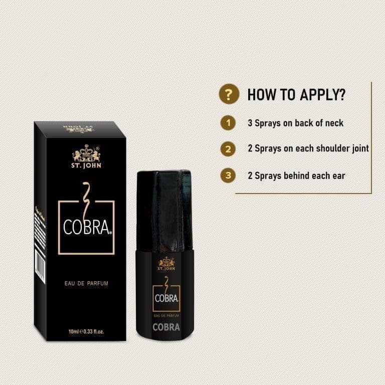 ST.JOHN Cobra Classic Perfume for Men & Women | Long Lasting Mens and Womens Perfume - 10 ML (Pack of 12) view 4