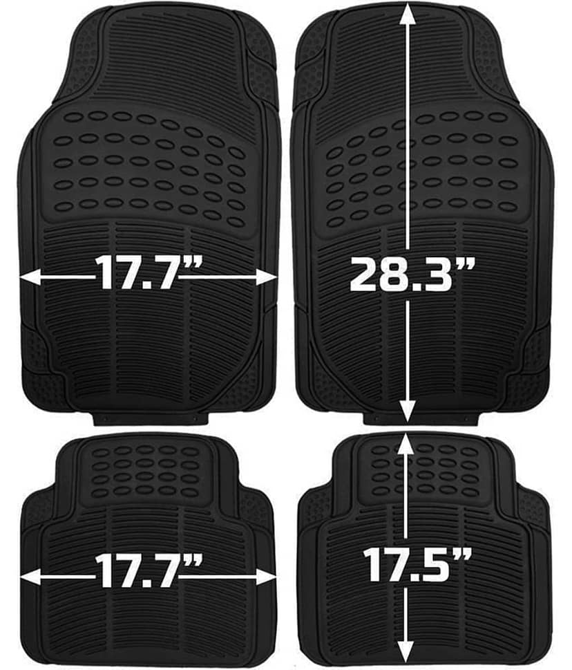 ARLOOK Car Rubber Foot Mat (Set Of 4) + Sunshades (Set Of 4) For Maruti Suzuki Eeco (All Models) view 2
