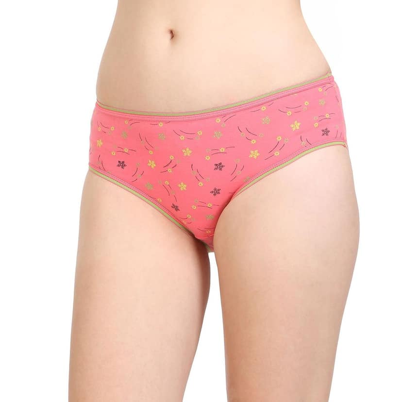 Bodycare women's combed cotton assorted Hipster Panty Pack of 3 ( E300D ) view 5