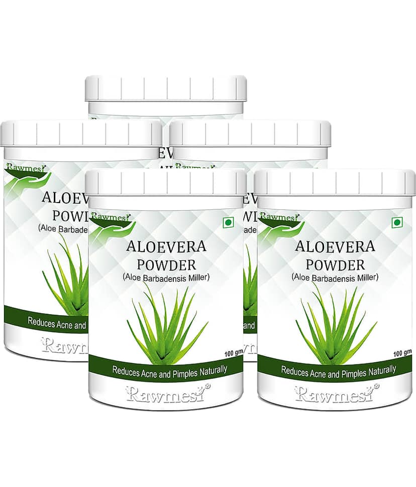 rawmest Aloevera Powder Hair Scalp Treatment 500 g Pack of 5