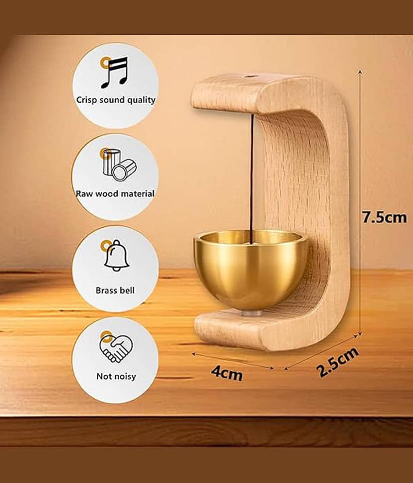 Satva-The Brand Musical Chimes Wood Rod Indoor Windchime Pack of 1 view 2