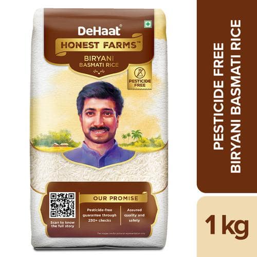 Dehaat Honest Farms Biryani Basmati Rice - Pesticide Free, 1 kg