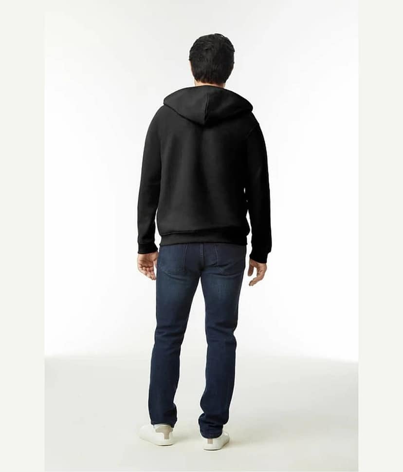 Gildan Cotton Hooded Men's Sweatshirt - Black ( Pack of 1 ) view 5