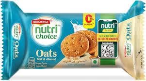 Britannia Nutri Choice - Cookies Oats Biscuits, 75 G Pouch