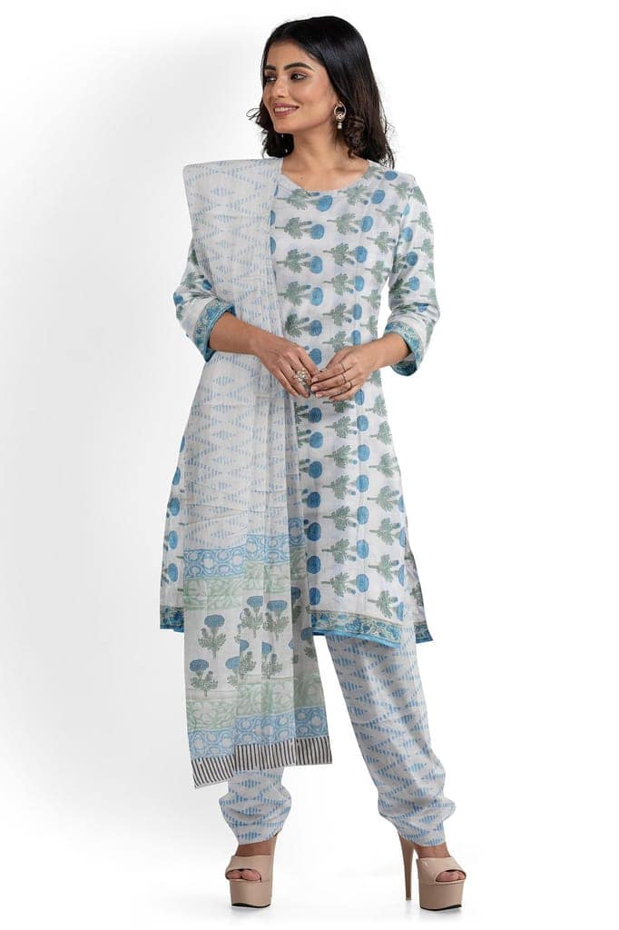 Garvi Gurjari (A Gujarat Govt Enterprise Hand Block Print Cotton Dress Material/Salwar Suit(GGCBPSS17) view 2