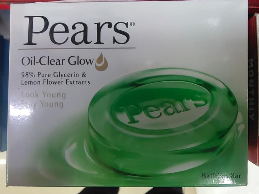 Pears bathing soap oil clear glow