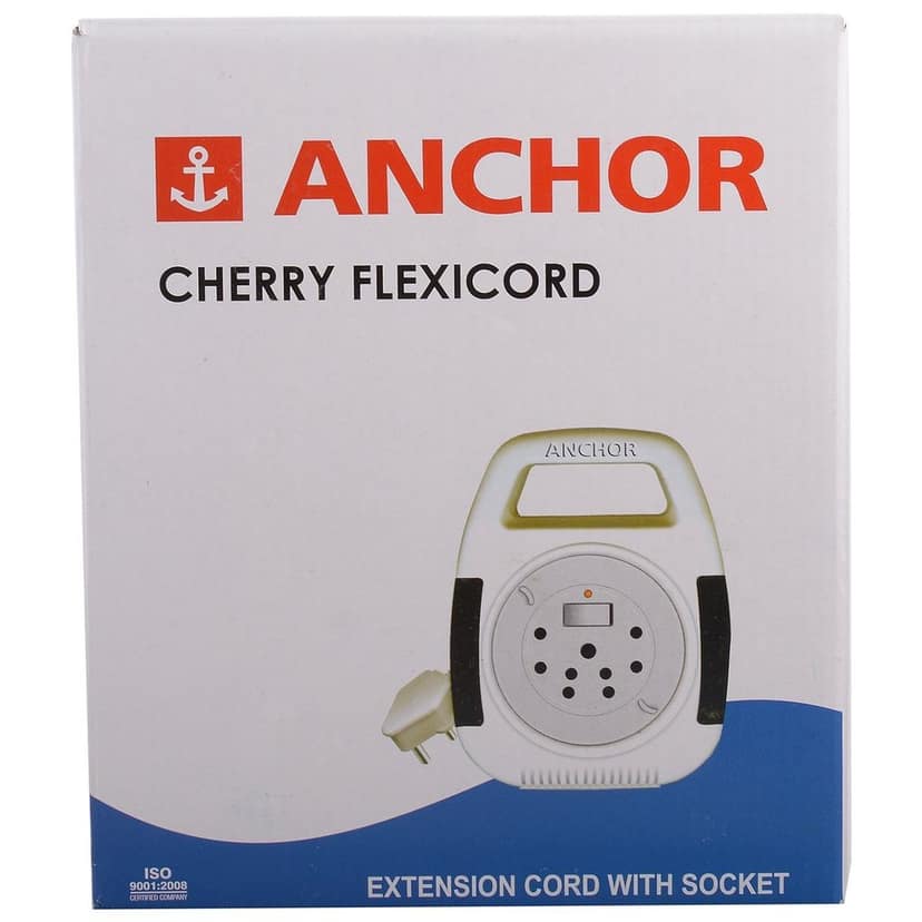 Smart Anchor Polycarbonate 3 Pin Cherry Flexicord 5220, 4m (White) view 2