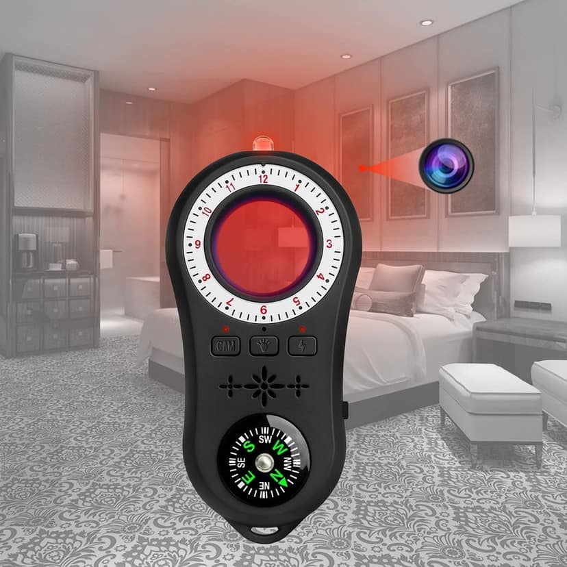 AUSHA Hidden Camera Detector | Infrared Lens Finder, Vibration Alarm & Flashlight | Privacy Protection Device view 8