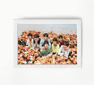 NOKKES Bts Army Bangtan Boy V suga J-Hope Jungkook Jin Jimin Rm 5X7 Inch Size Photo Frame Photo Home Office_AQW228