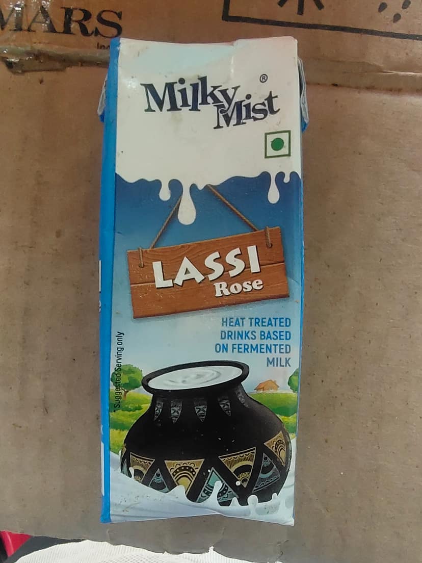 Milky Mist Sweet Lassi - Rose Flavour, Hydrating, Creamy, 180 ml