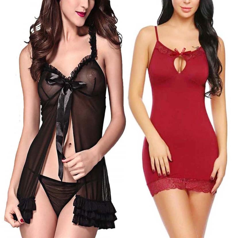Nightwear Sleepwear lingerie women girls Combo Pack 2