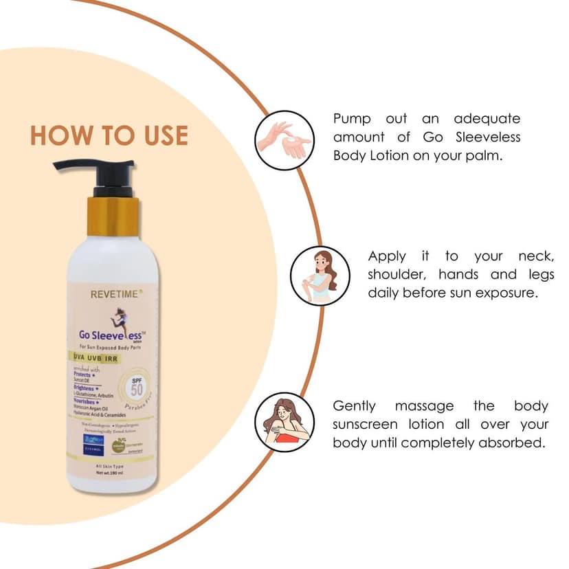 Go Sleeveless Lotion spf 50 Sunscreen view 3