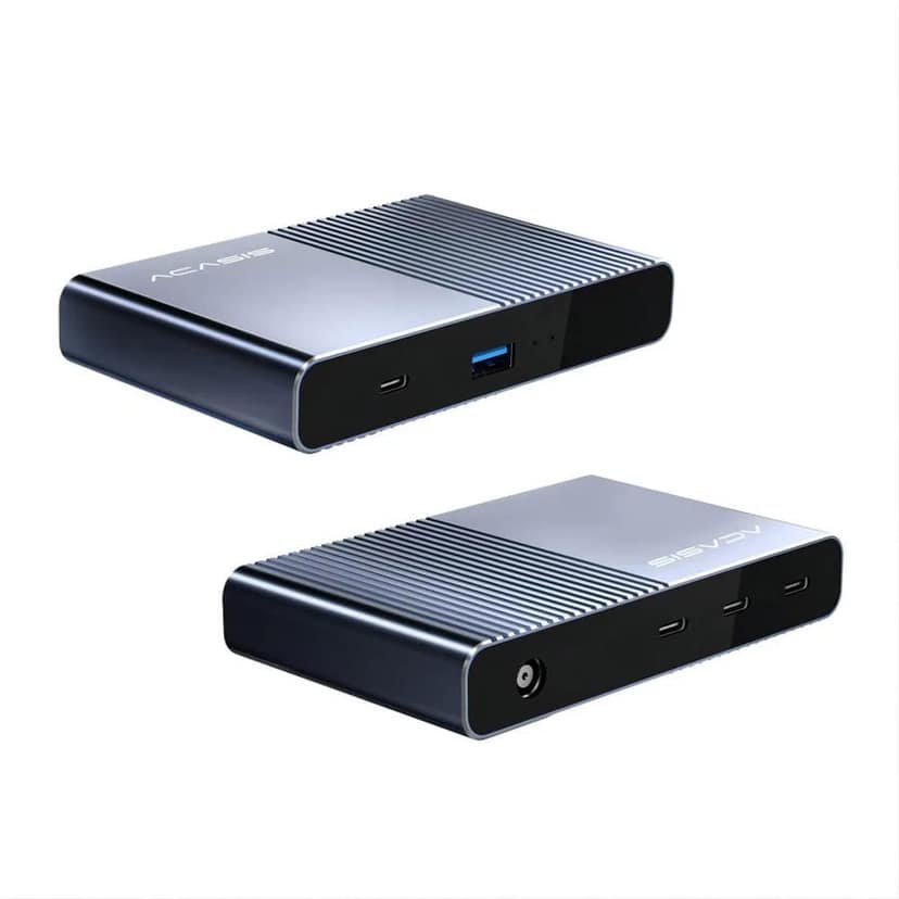ACASIS 6 in 1 Thunderbolt 4 Mini Dock, Single 8K or Dual 4K60Hz Display,120W DC Charging, Works with Thunderbolt 4/3/USB4, for Hosts Laptop/PC/MacBook view 7