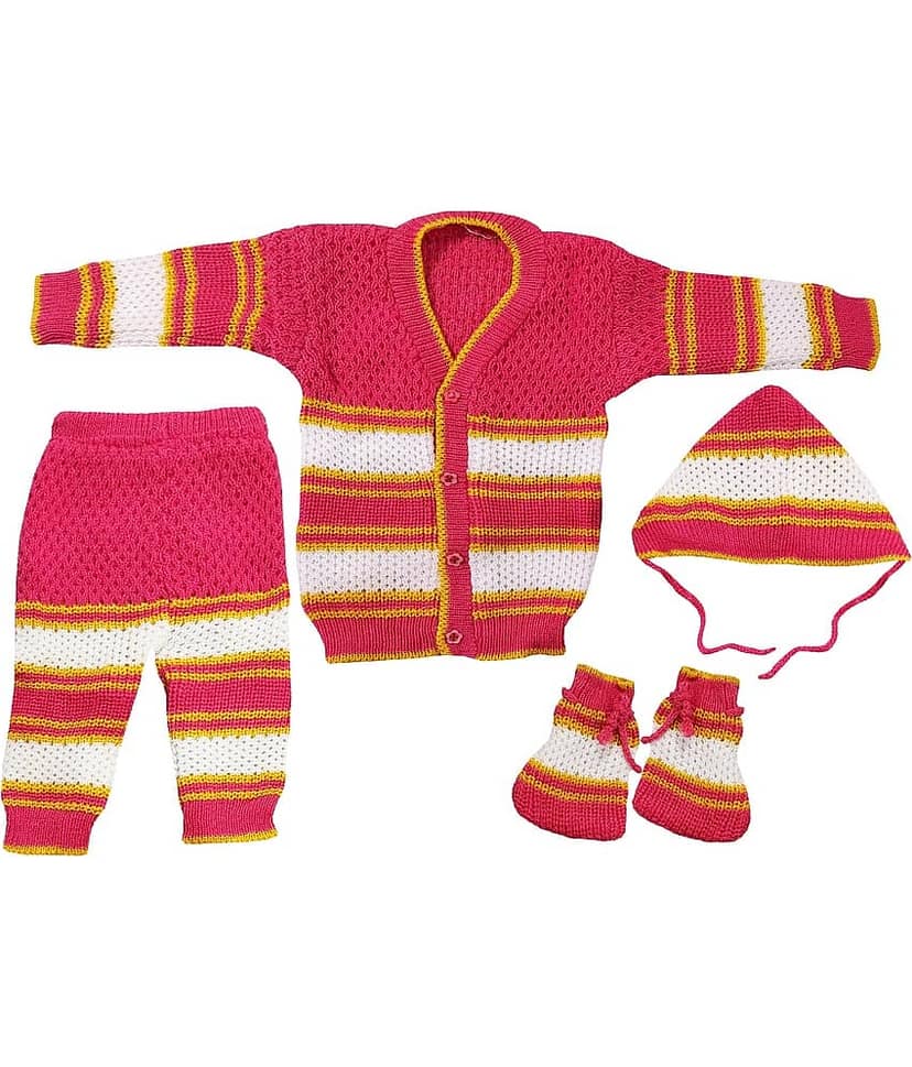 LITTLE PANDA Single Unisex for Baby Woollen Cardigans ( Blue )