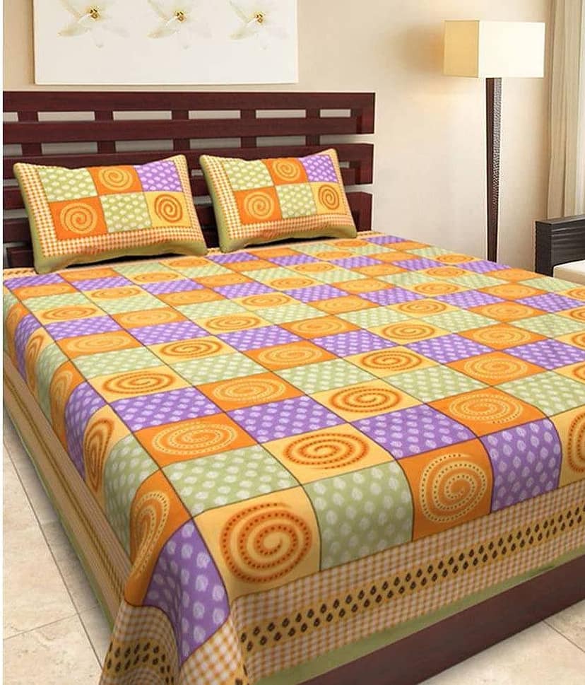 Bombay Spreads Cotton King Bedsheet ( Multi )