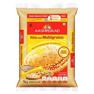 Aashirvaad Atta With Multigrains, The High Fibre Atta, 5Kg Pack