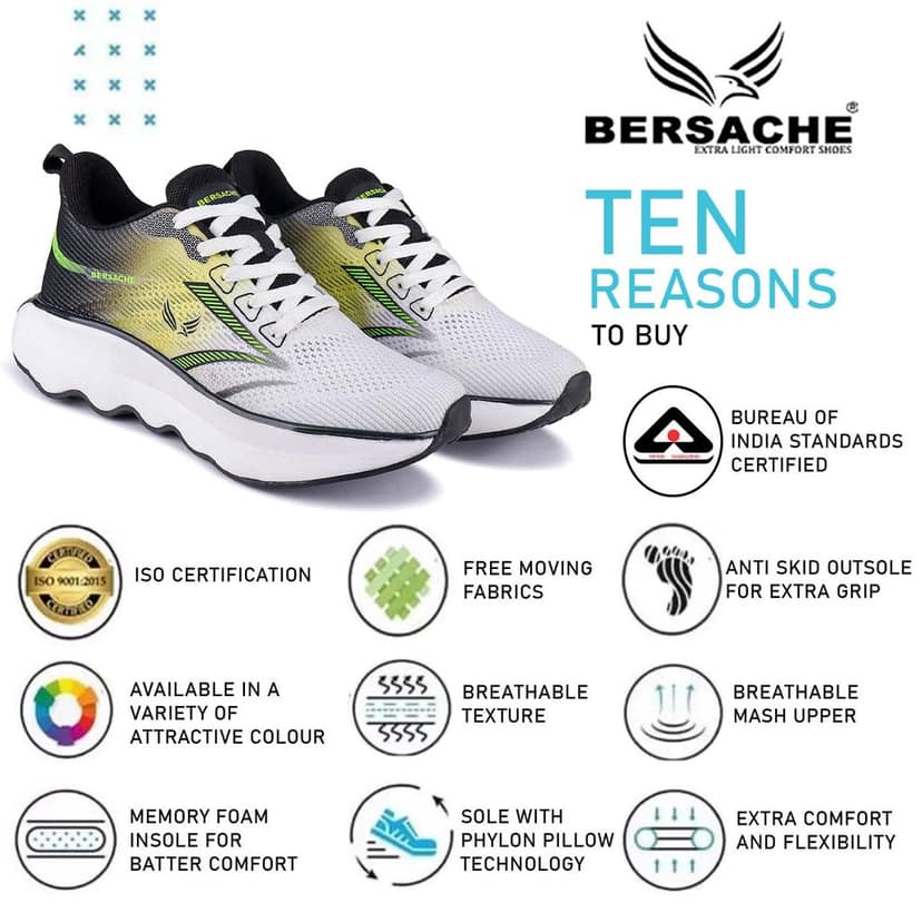 Bersache Premium Sports ,walking,Gym,cricket, Trending Running Shoes For Men's view 7