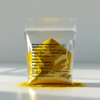 Beraje Loose Haldi Powder, Turmeric Powder 1kg by Beraje Masala