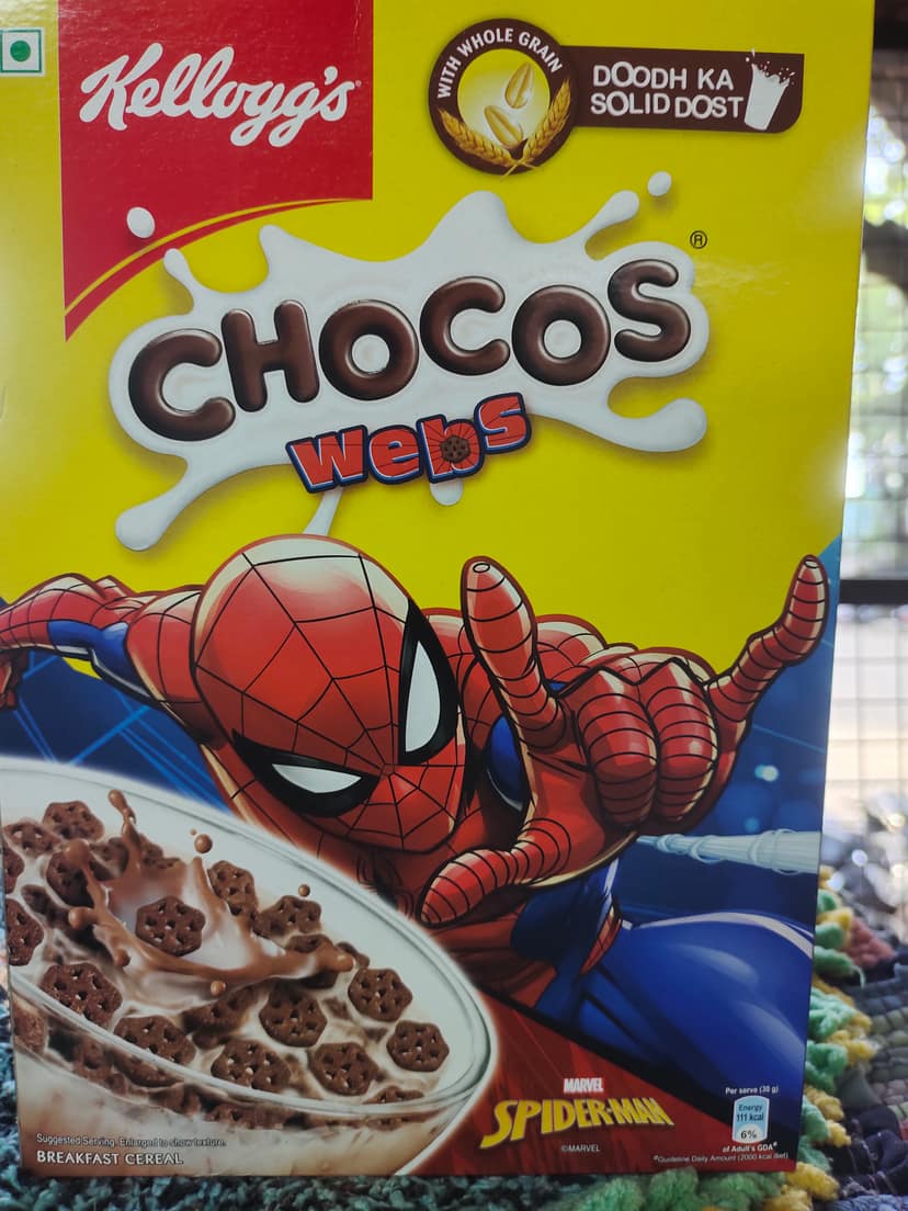 Kelloggs chocos webs