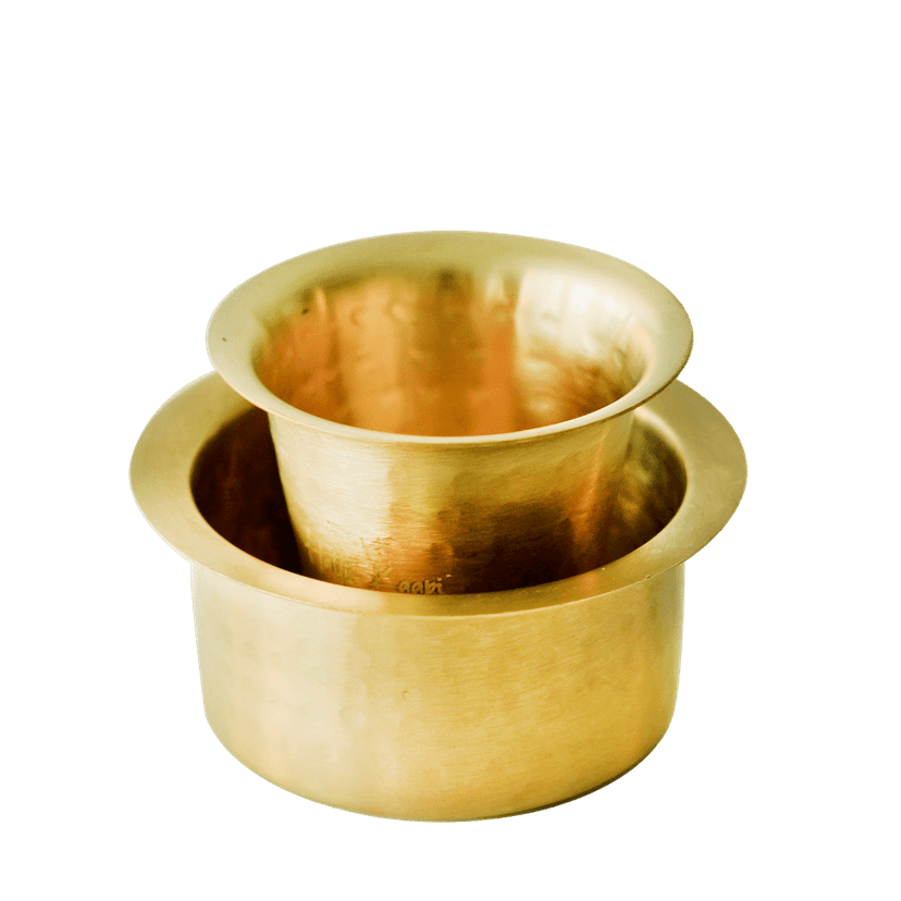 Hammered Brass Dabra, 120 ml | Elegant Coffee Product view 2