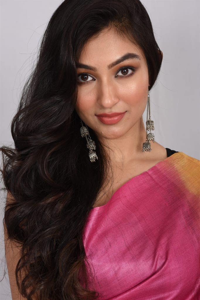 JHARCRAFT SILK SAREE REELED TASAR DOUBLE DYED(SA03088) view 5