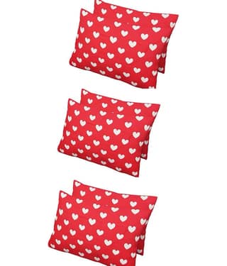 Divvay Homes Set of 6 Synthetic Textured Rectangular Cushion Cover (40X65)cm - Multi