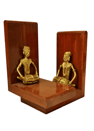 Jharcraft Bookend (man playing mandar) DK00674