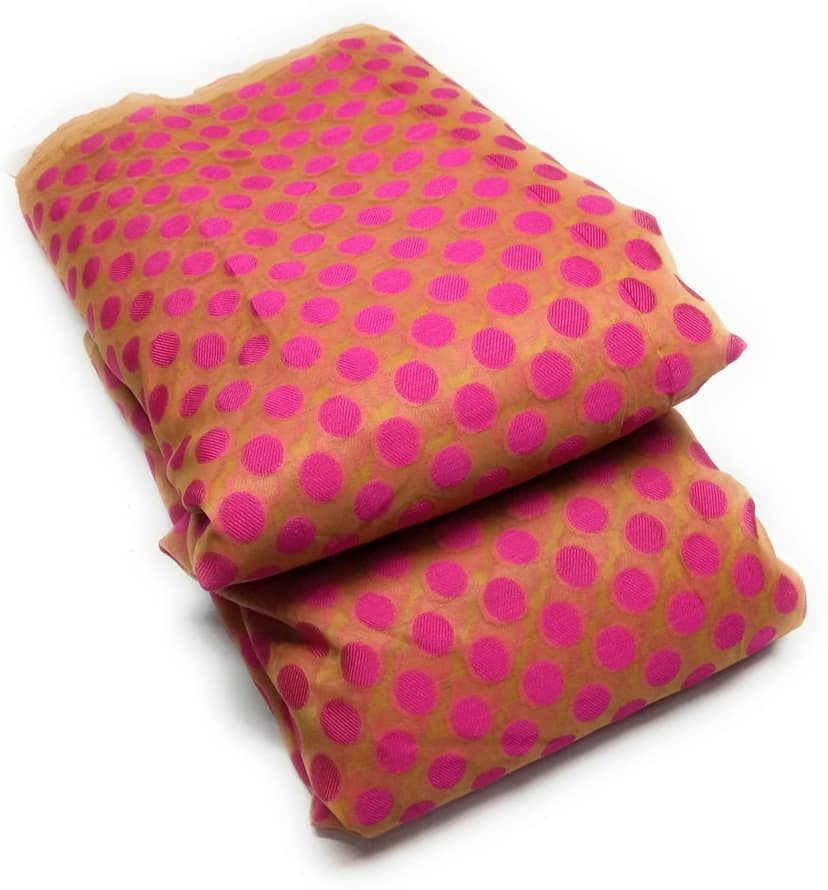 Women Banarasi Chanderi Blend Cotton Fabric / Cloth/ Dress MAterial for Blouse, Ethnic Wear, Evening Gowns, and Home Decor