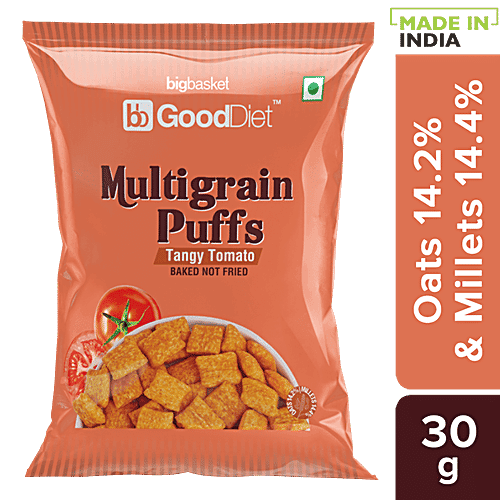 GoodDiet Multigrain Puffs - Tangy Tomato, 30 g
