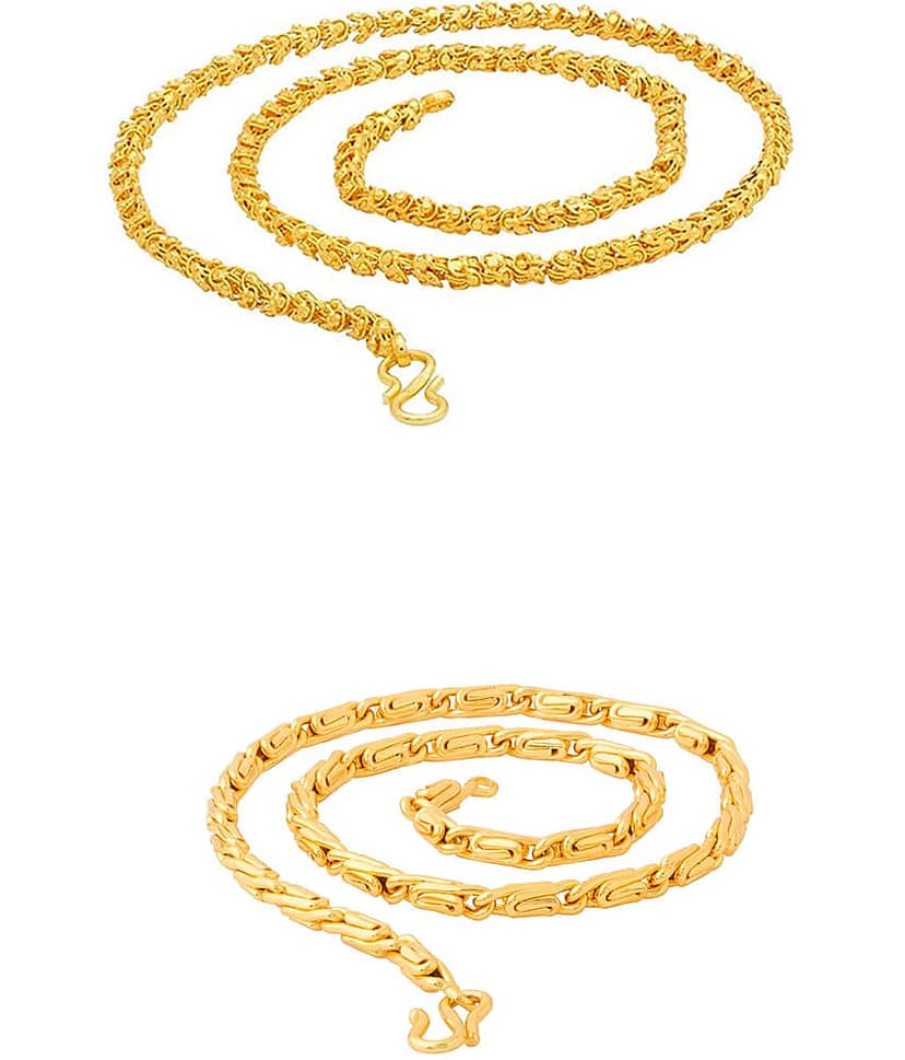 KRIMO Gold Plated Chain ( Set of 1 )