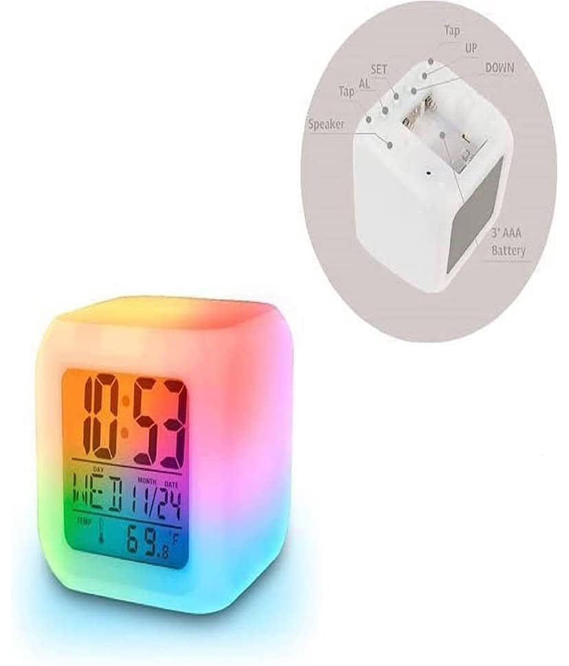 KAVYA ENTERPRISE Digital Plastic Table Clock - Pack of 1 view 2