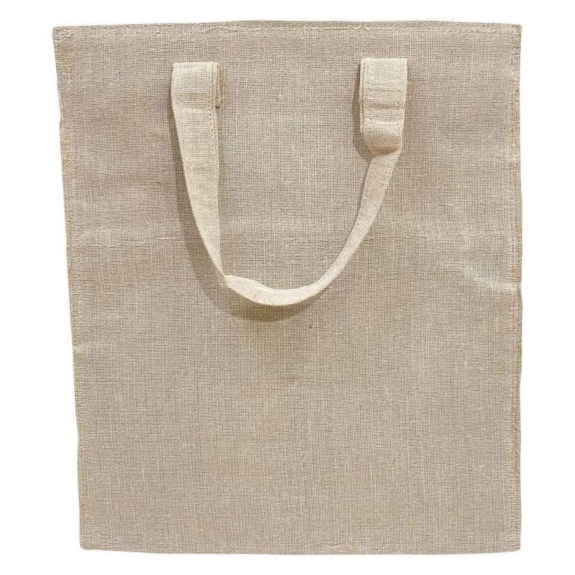 Garvi Gurjari (A Gujarat Govt Enterprise Plain Shopping Jute Hand Bag / Sling Bag with Zip(GGCMJB03) view 4