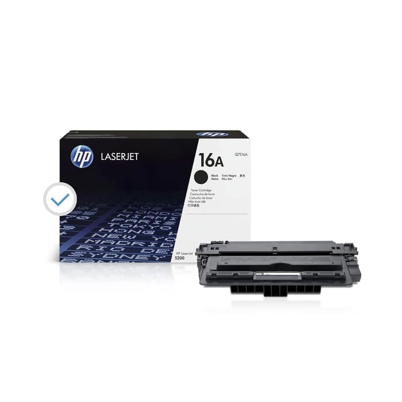 HP 16A Black Original LaserJet Toner Cartridge (Q7516A)