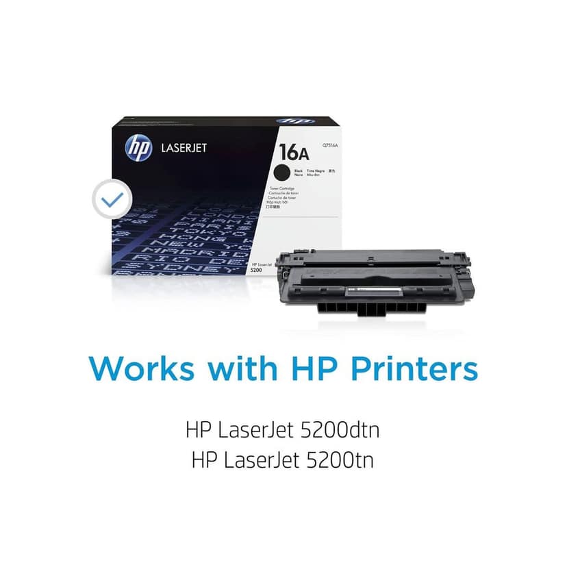 HP 16A Black Original LaserJet Toner Cartridge (Q7516A) view 4