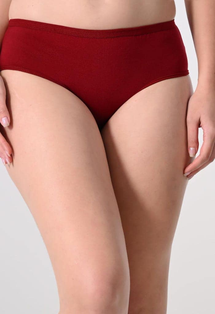 FAIROSTORE Women's Cotton Panties Comfortable Solid Panties Multicolor (XXL 100 cm) Panties Pack of 3 view 2