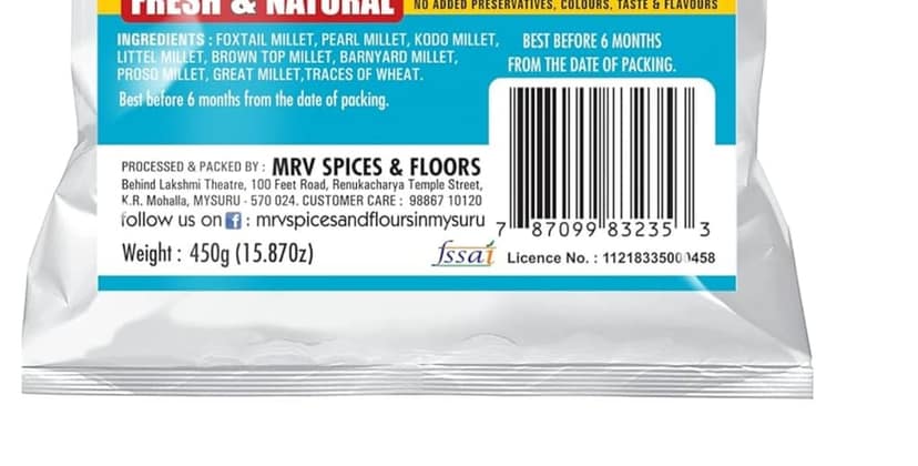 MRV Mix Millet Flour 500g view 7