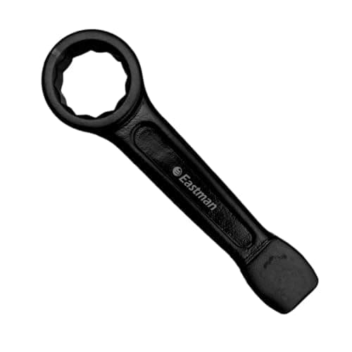 Eastman Slogging Spanners Wrench Ring End & Open End 32mm, Chrome Vanadium Steel Auto-Black Finish Wrench for Removing Very Tight Nuts and Bolts - E-2082 view 2